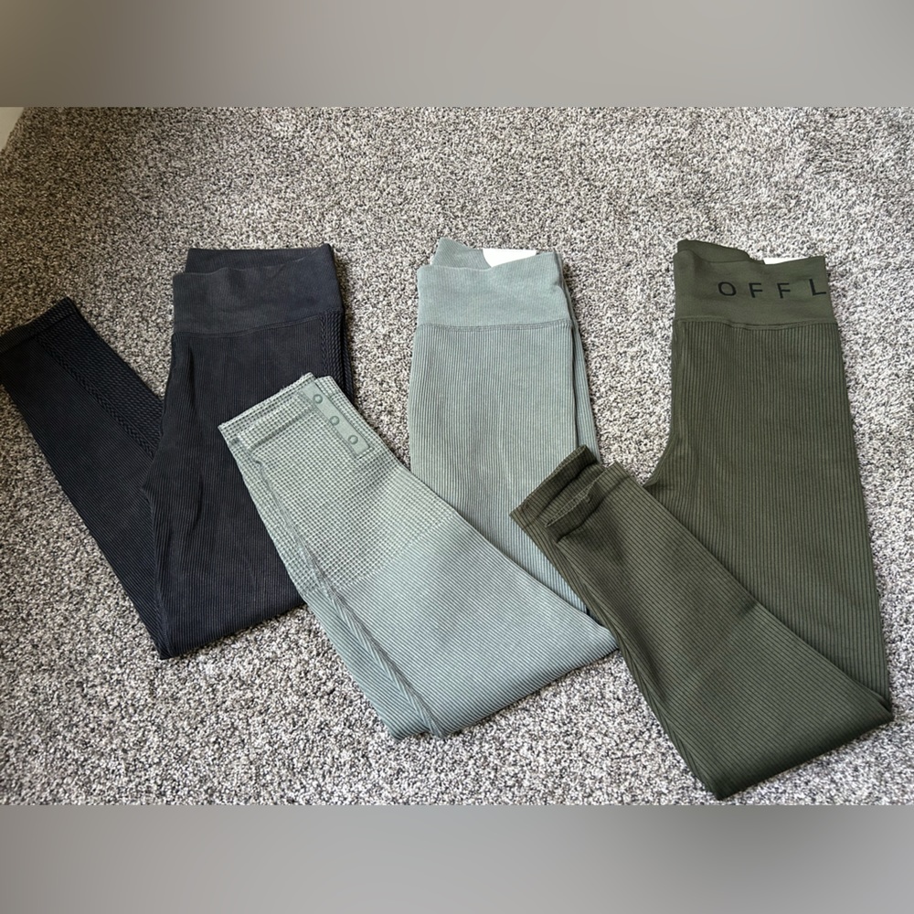 Three pairs of Aerie leggings size large